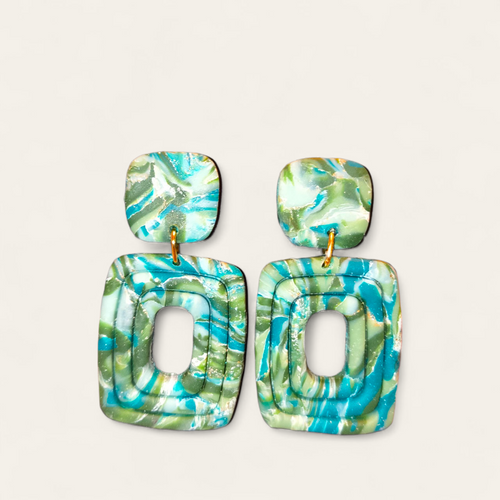 Boucle d'oreilles style tropical