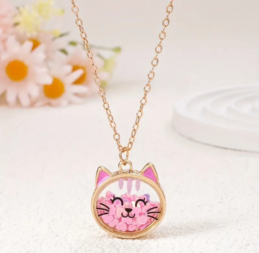 Collier chat petite fille